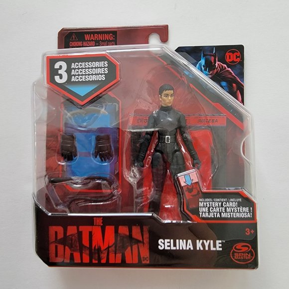 Lot of 3 The Batman figures w/ 3 acc each: The Penguin, Selina Kyle, The Batman - Picture 7 of 12